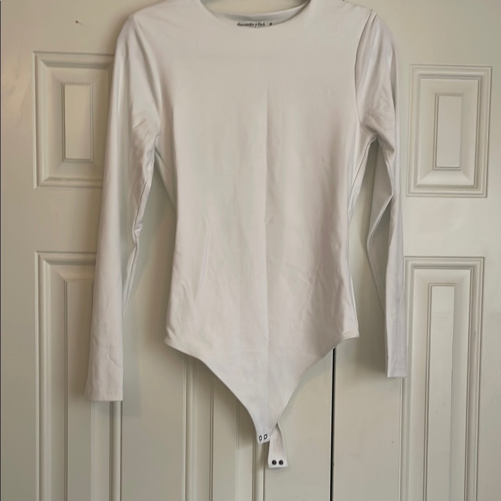 White Long Sleeve Bodysuit